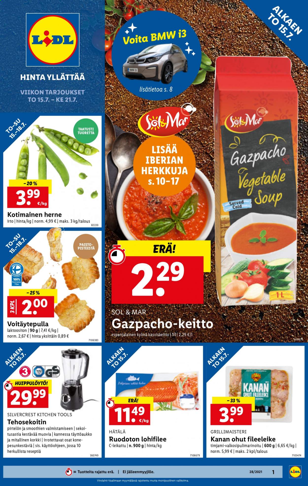 Lidl tarjoukset - 15.07.2021 - 21.07.2021. Sivu 1