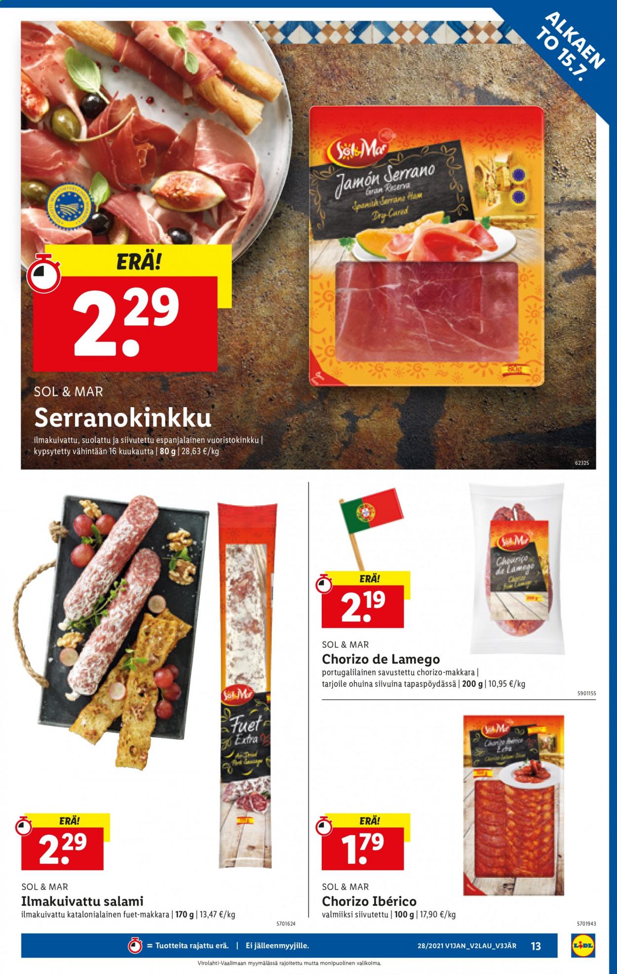 Lidl tarjoukset - 15.07.2021 - 21.07.2021. Sivu 13