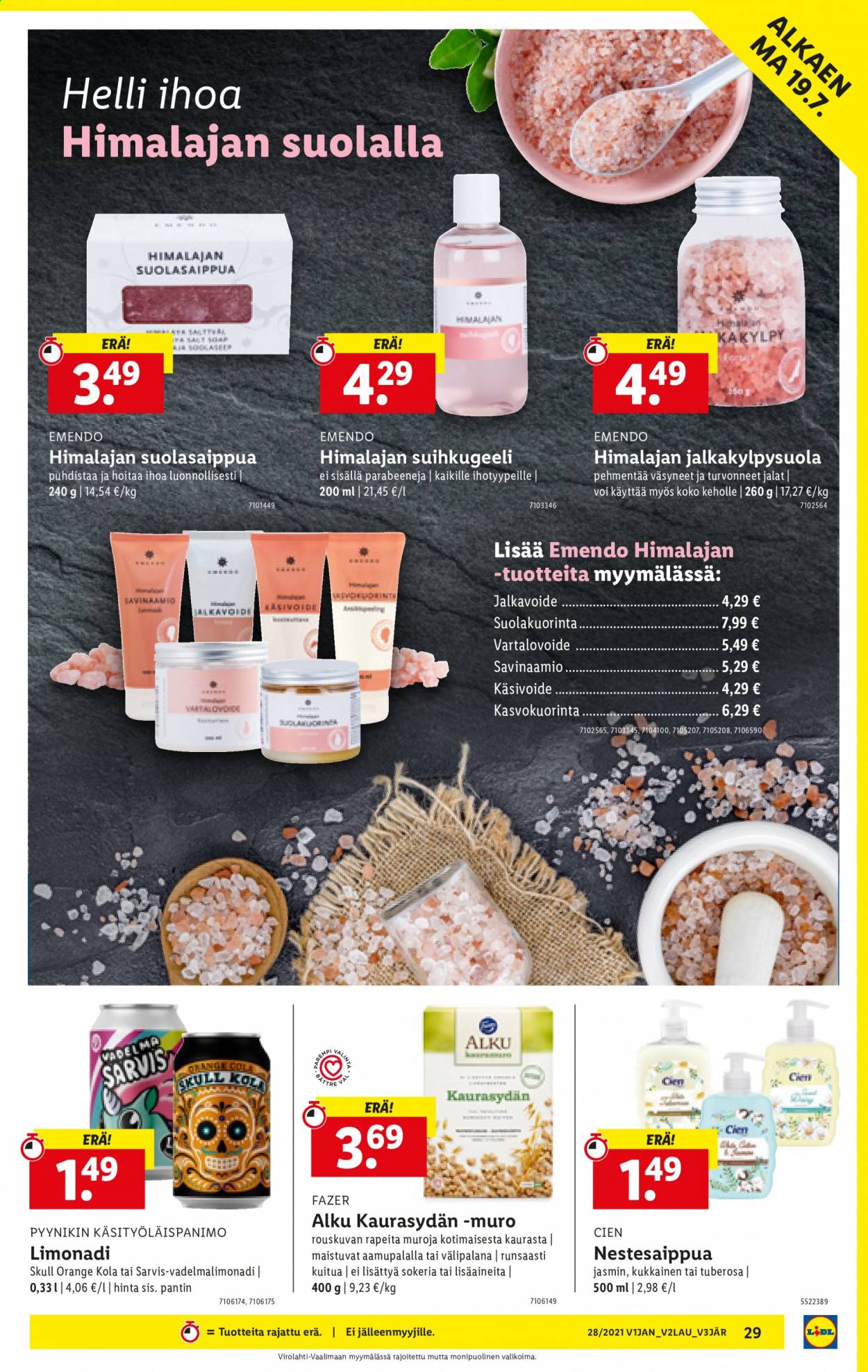 Lidl tarjoukset - 15.07.2021 - 21.07.2021. Sivu 29