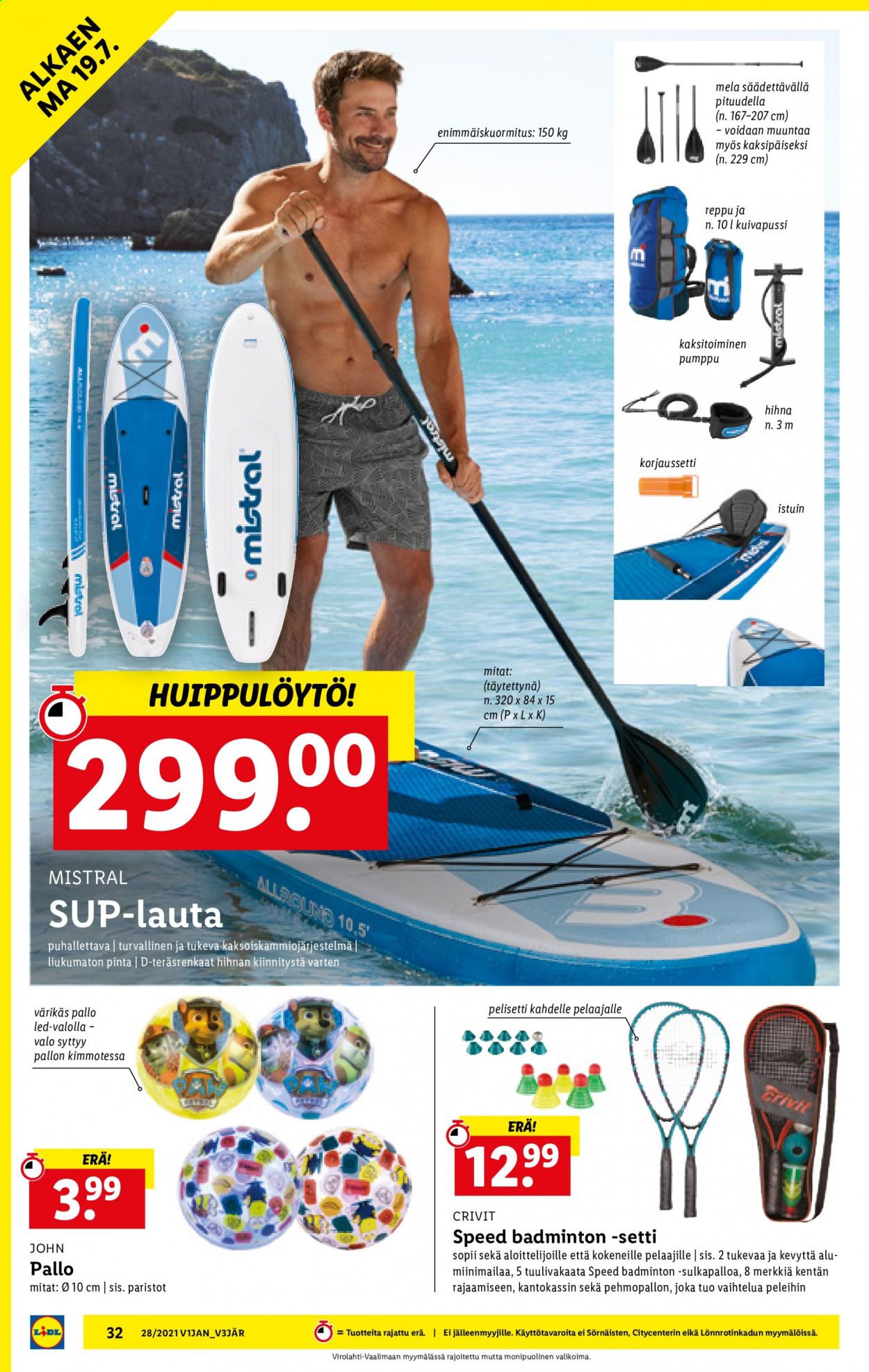 Lidl tarjoukset - 15.07.2021 - 21.07.2021. Sivu 32