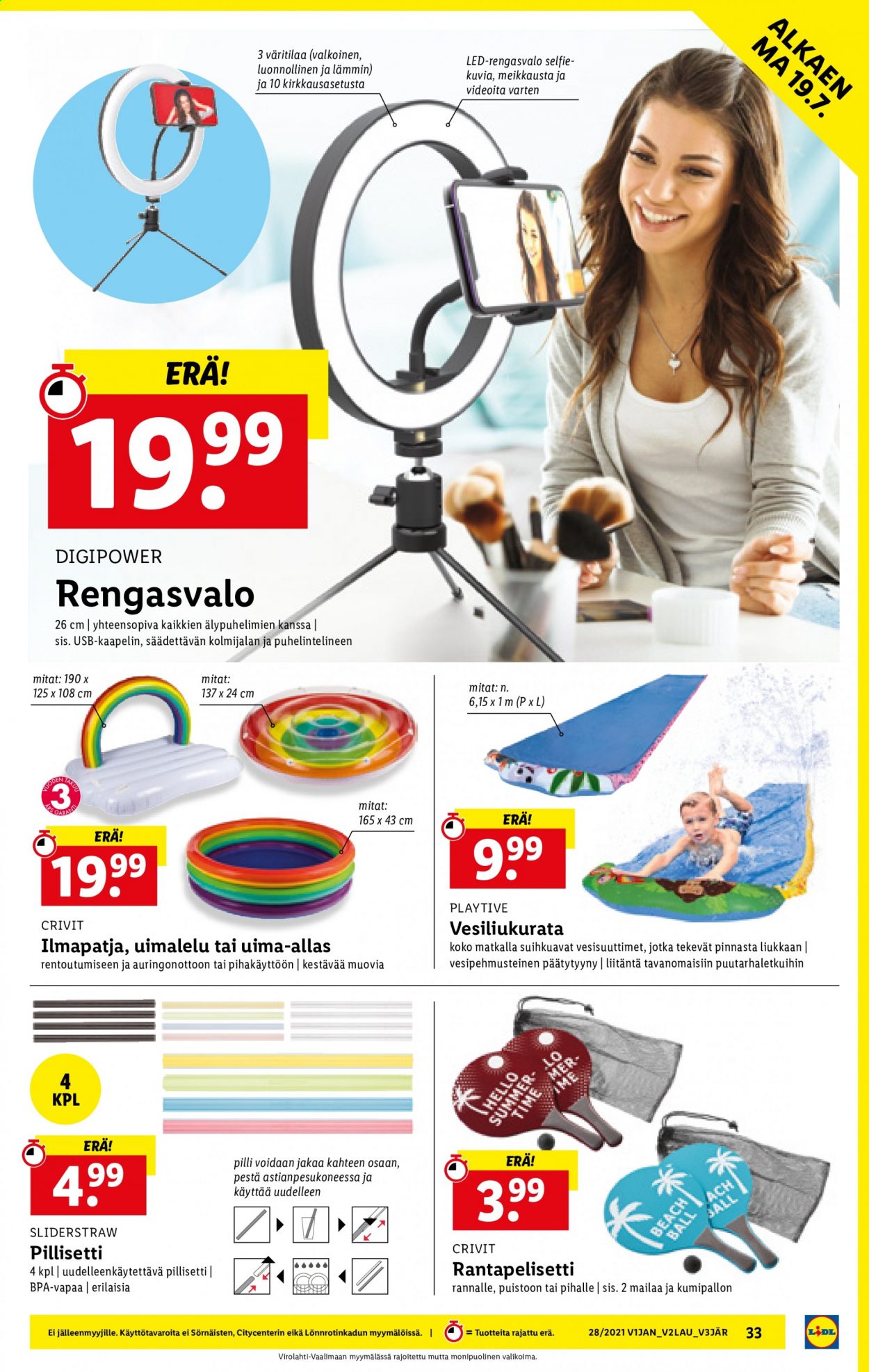 Lidl tarjoukset - 15.07.2021 - 21.07.2021. Sivu 33