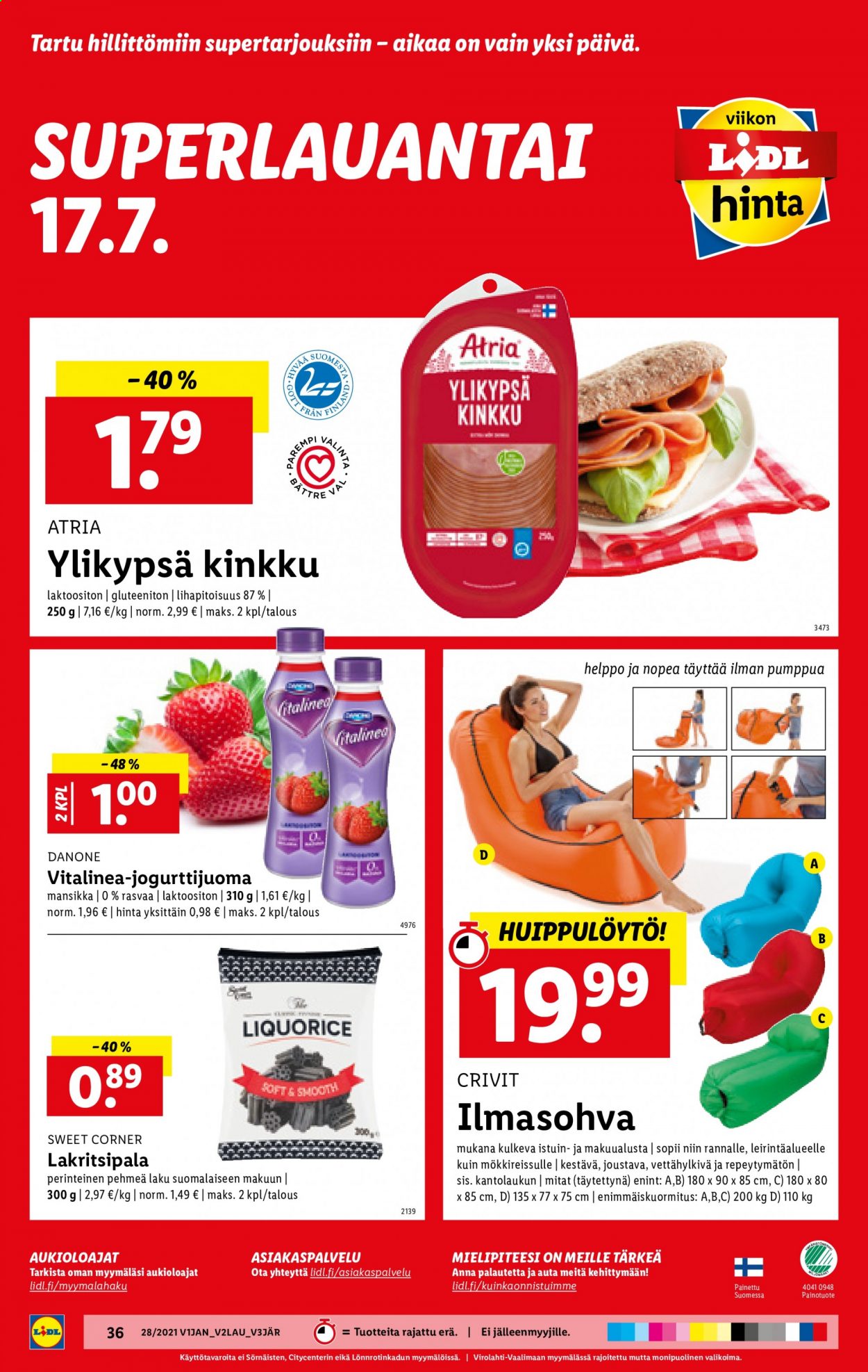 Lidl tarjoukset - 15.07.2021 - 21.07.2021. Sivu 36