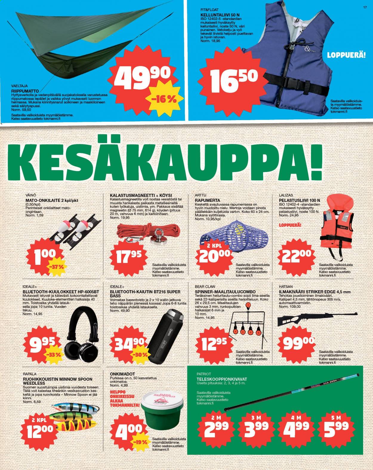 Tokmanni tarjoukset - 12.07.2021 - 18.07.2021. Sivu 17
