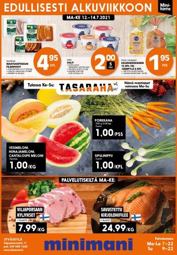 Minimani tarjoukset  - 12.07.2021 - 14.07.2021.