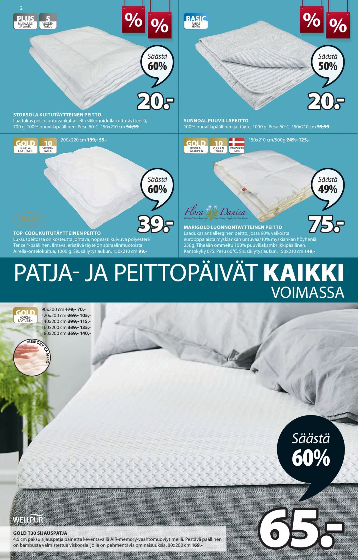 JYSK tarjoukset - 12.07.2021 - 18.07.2021. Sivu 2