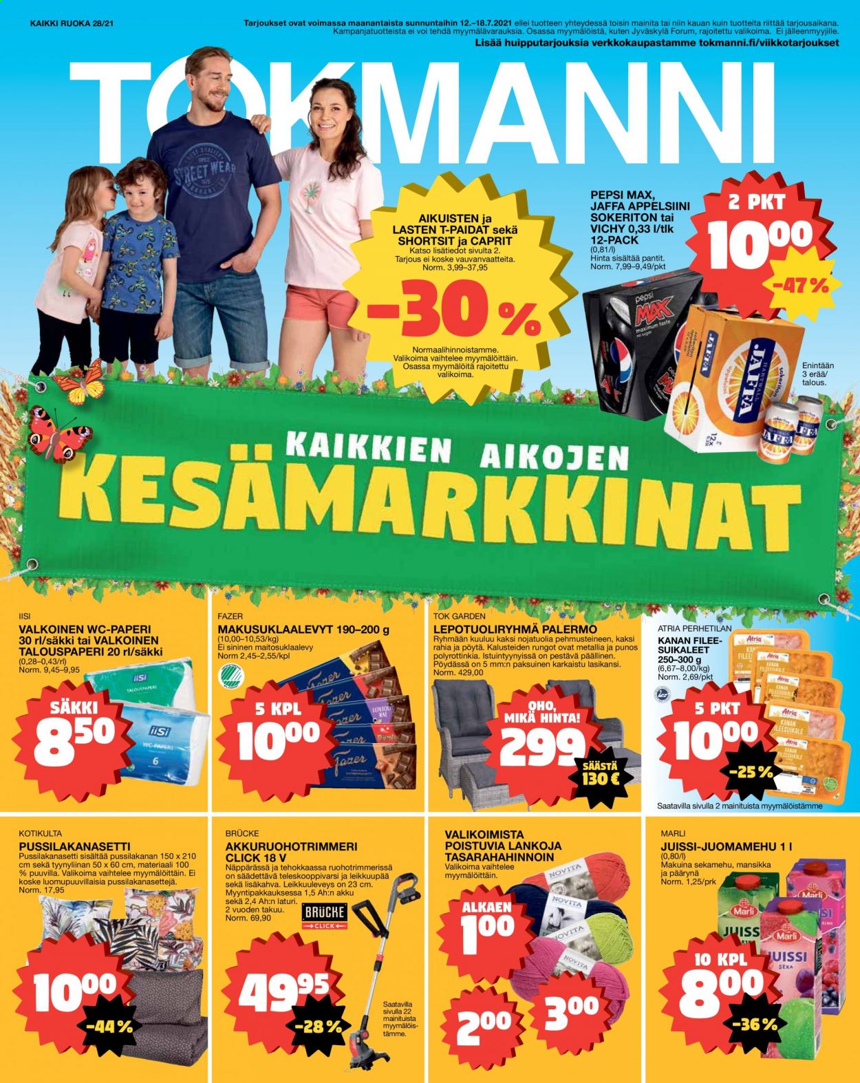 Tokmanni tarjoukset - 12.07.2021 - 18.07.2021. Sivu 1