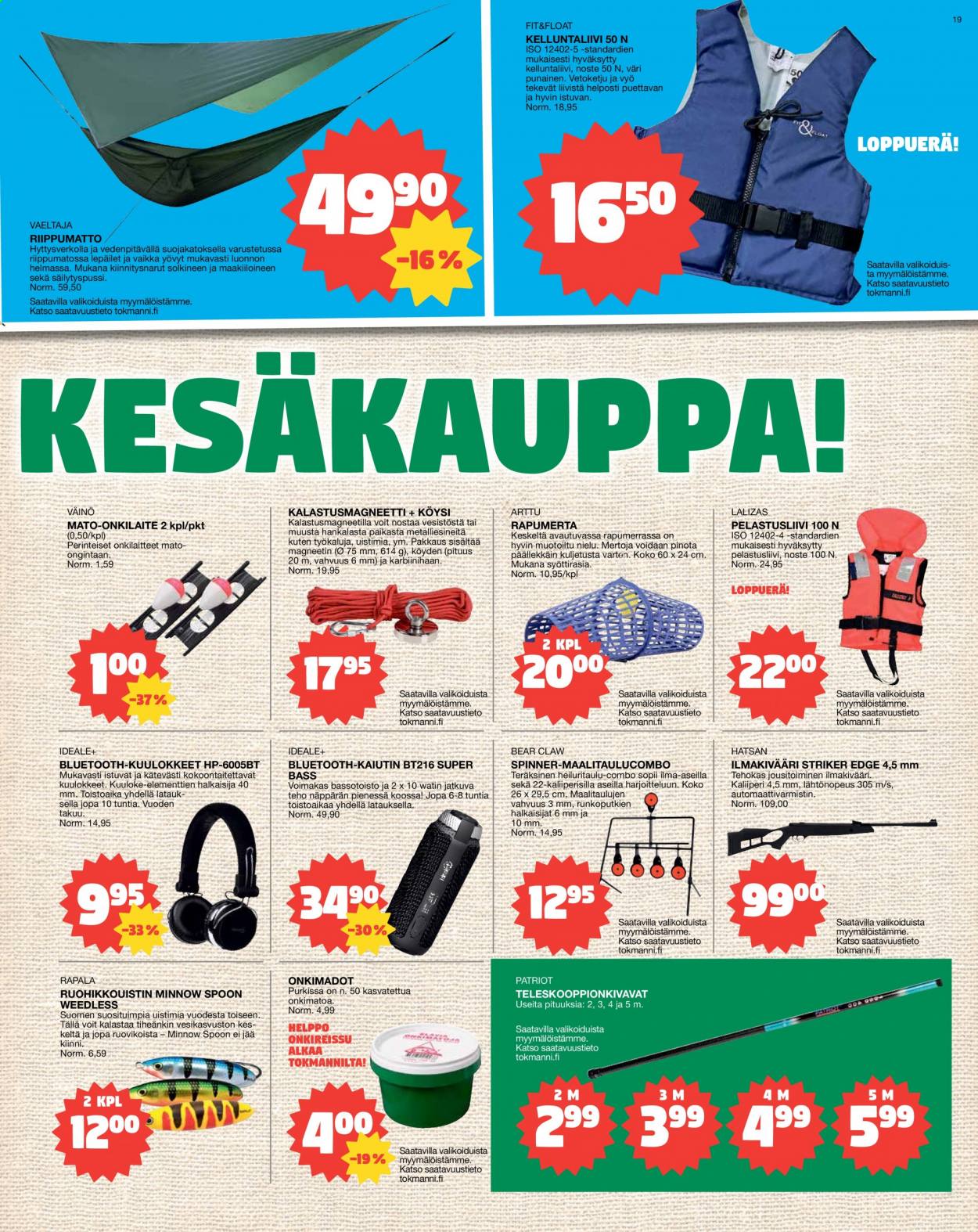 Tokmanni tarjoukset - 12.07.2021 - 18.07.2021. Sivu 19