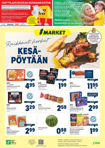 S-market tarjoukset  - 14.07.2021 - 18.07.2021.