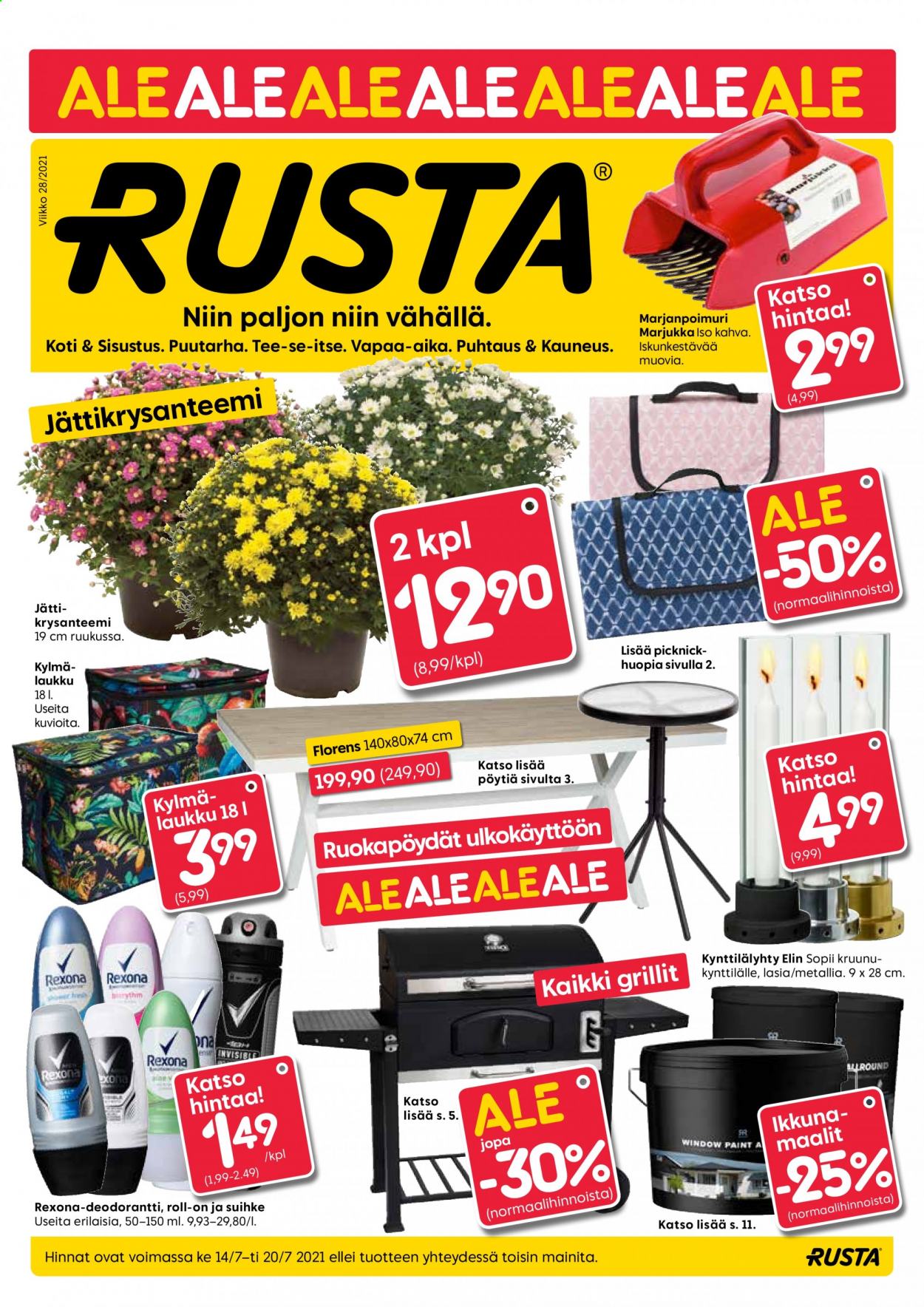 thumbnail - Rusta tarjoukset  - 14.07.2021 - 20.07.2021 - Tarjoustuotteet - kylmälaukku. Sivu 1.