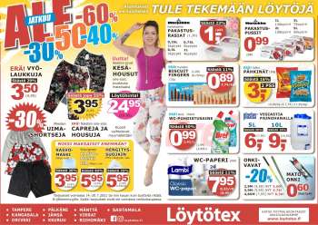 Löytötex tarjoukset  - 14.07.2021 - 20.07.2021.