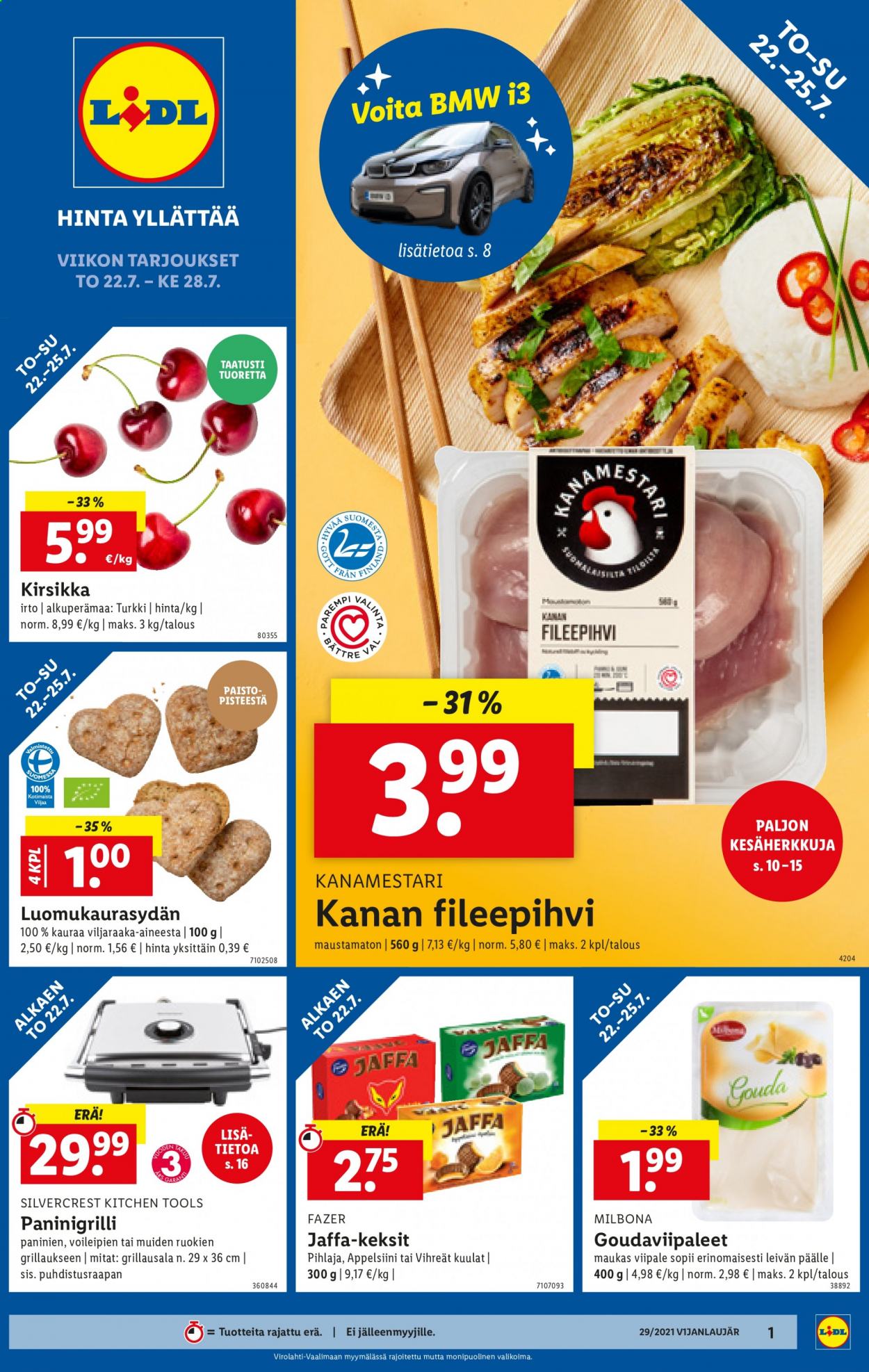 Lidl tarjoukset - 22.07.2021 - 28.07.2021. Sivu 1