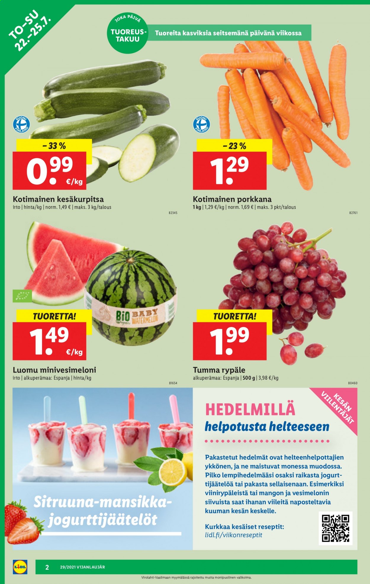 Lidl tarjoukset - 22.07.2021 - 28.07.2021. Sivu 2