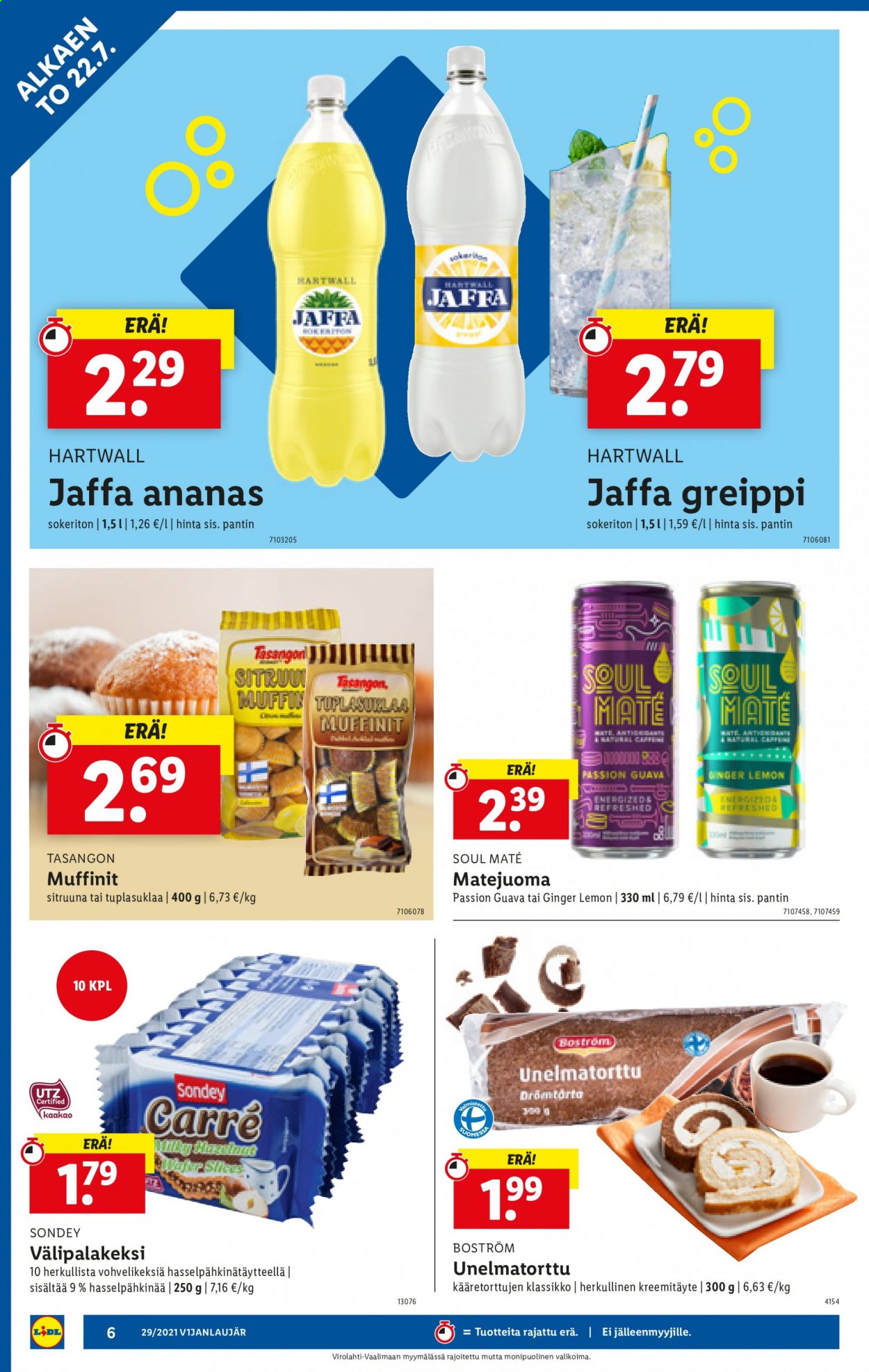 Lidl tarjoukset - 22.07.2021 - 28.07.2021. Sivu 6