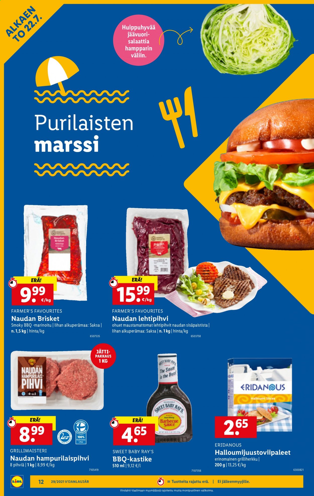 Lidl tarjoukset - 22.07.2021 - 28.07.2021. Sivu 12