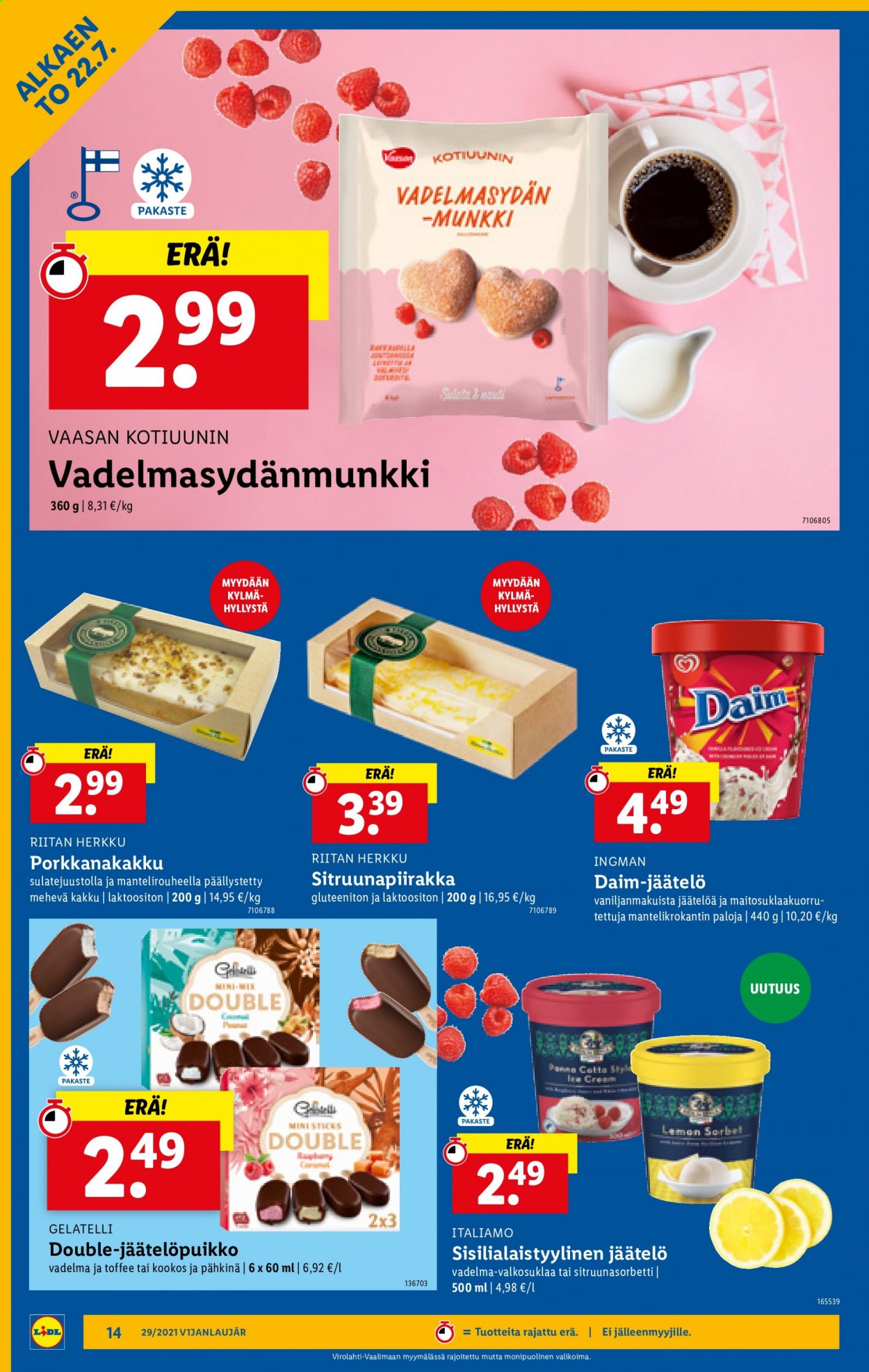 Lidl tarjoukset - 22.07.2021 - 28.07.2021. Sivu 14