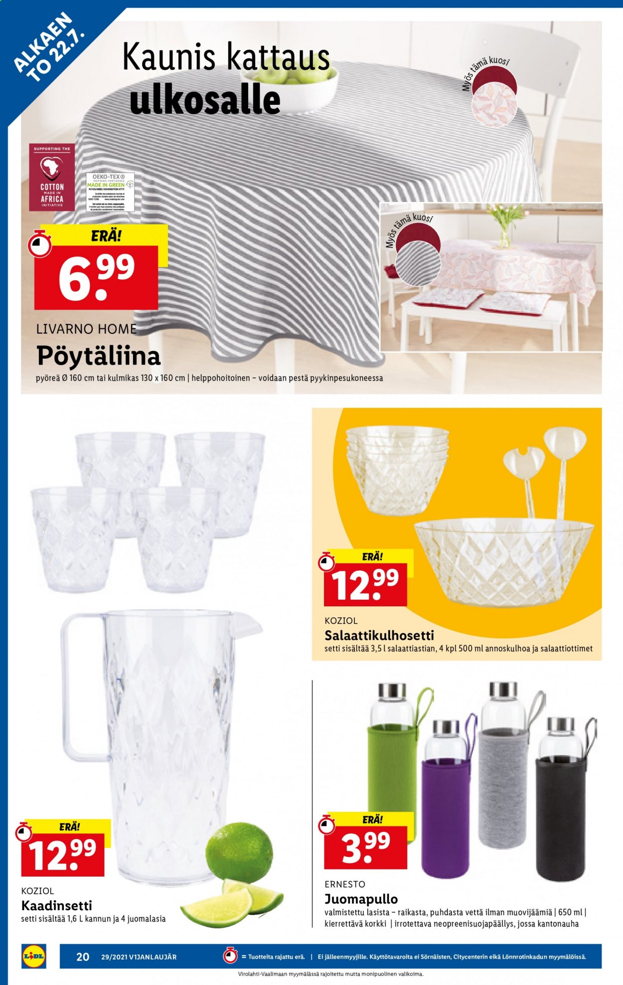 Lidl tarjoukset - 22.07.2021 - 28.07.2021. Sivu 20