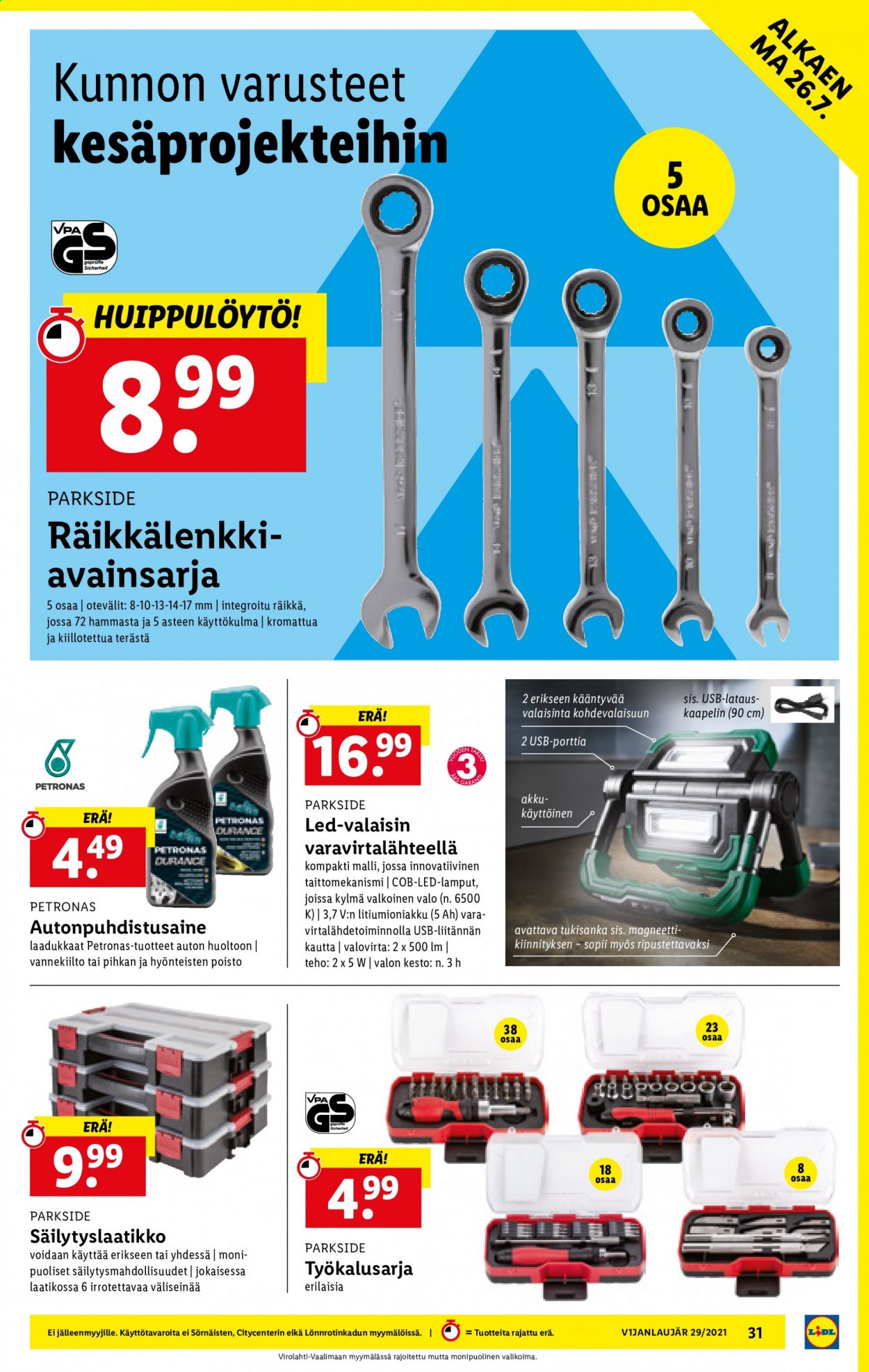 Lidl tarjoukset - 22.07.2021 - 28.07.2021. Sivu 31