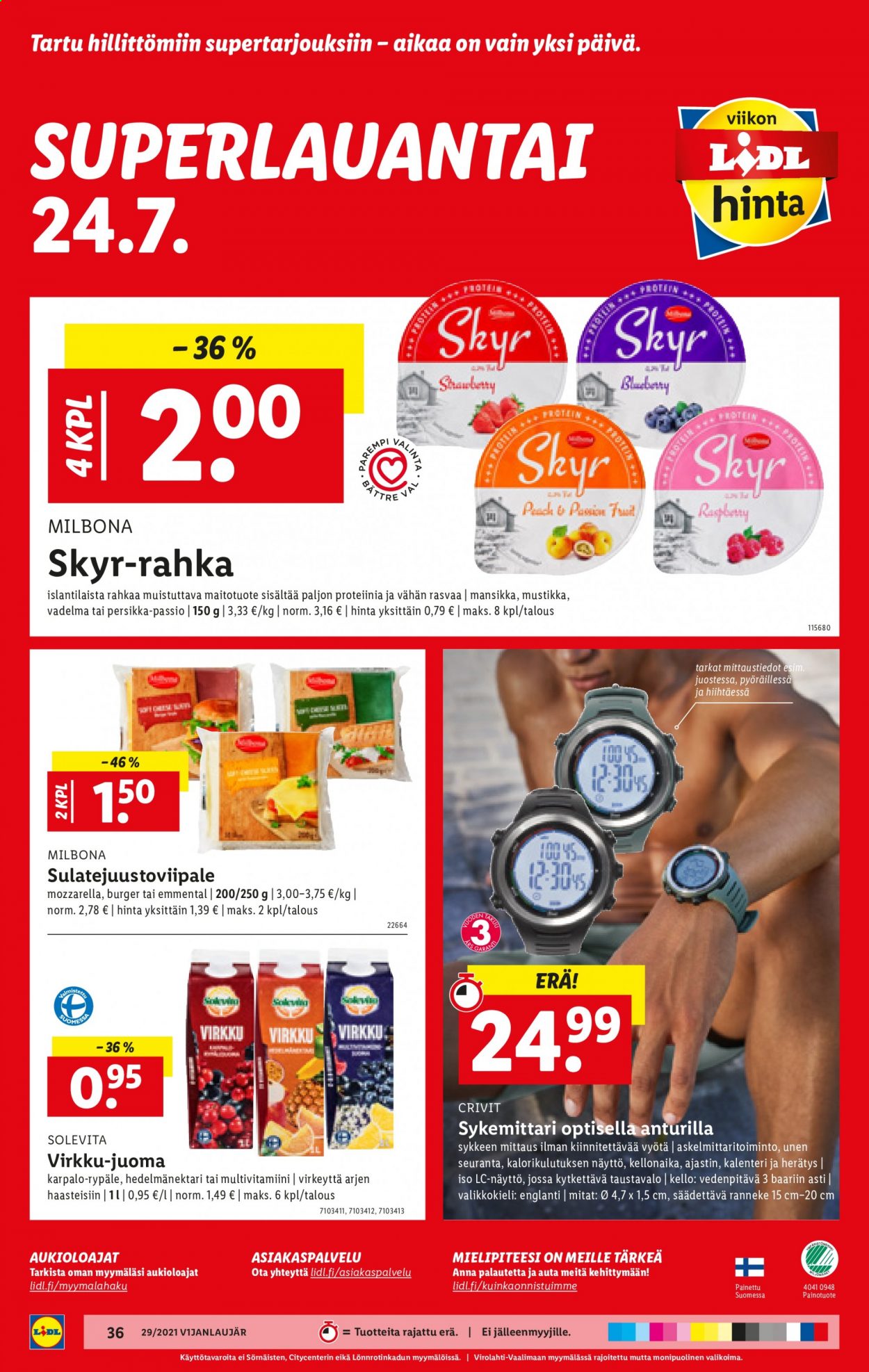 Lidl tarjoukset - 22.07.2021 - 28.07.2021. Sivu 36