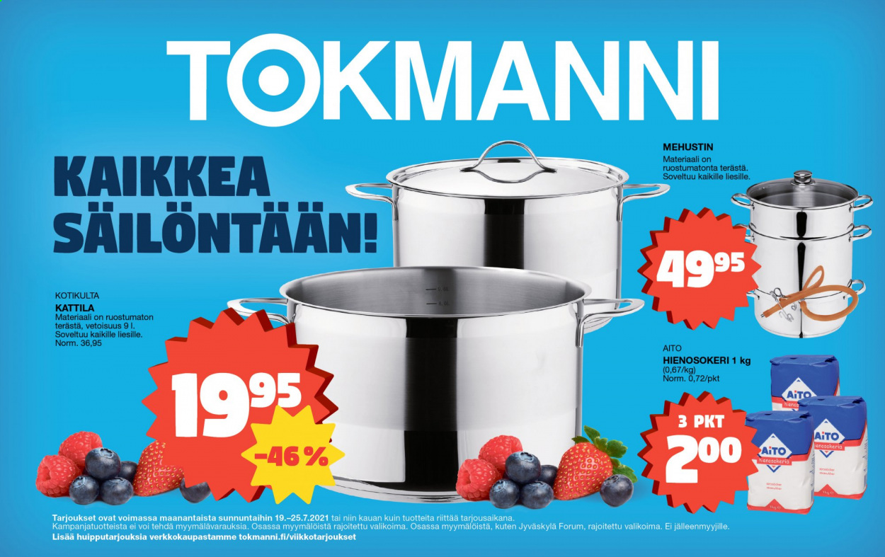 Tokmanni tarjoukset - 19.07.2021 - 25.07.2021. Sivu 1