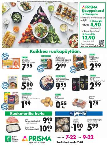 Prisma tarjoukset  - 21.07.2021 - 25.07.2021.