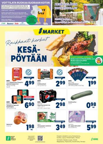 S-market tarjoukset  - 21.07.2021 - 25.07.2021.