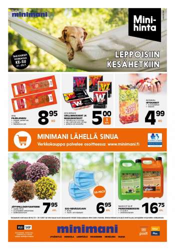 Minimani tarjoukset  - 21.07.2021 - 25.07.2021.