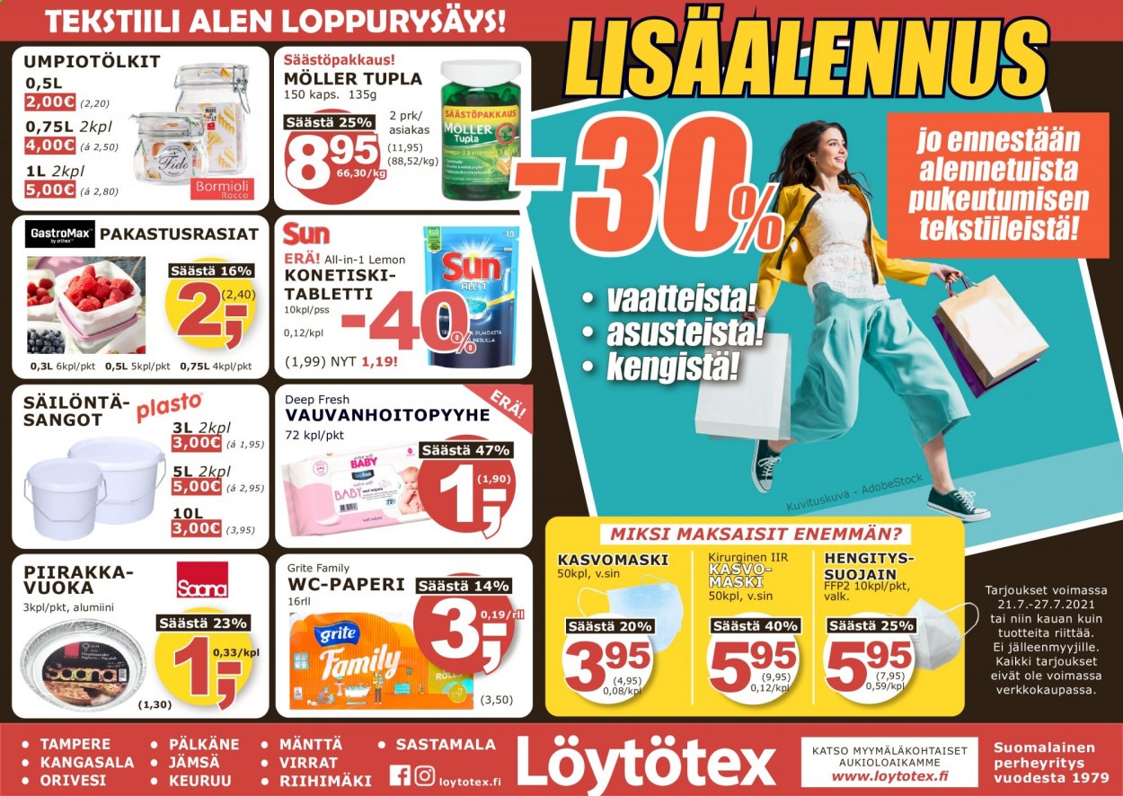 Löytötex tarjoukset - 21.07.2021 - 27.07.2021. Sivu 1