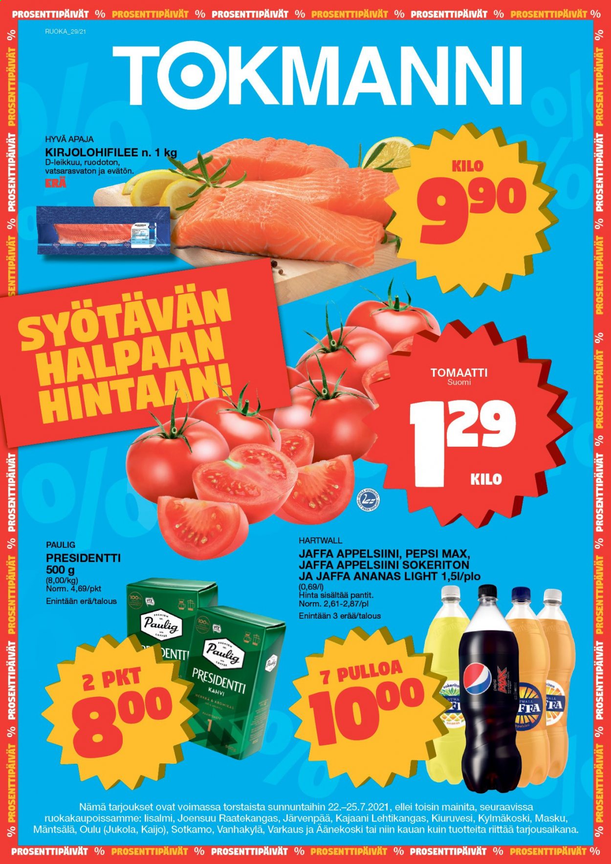 Tokmanni tarjoukset - 22.07.2021 - 25.07.2021. Sivu 1
