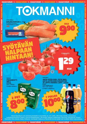 Tokmanni tarjoukset  - 22.07.2021 - 25.07.2021.