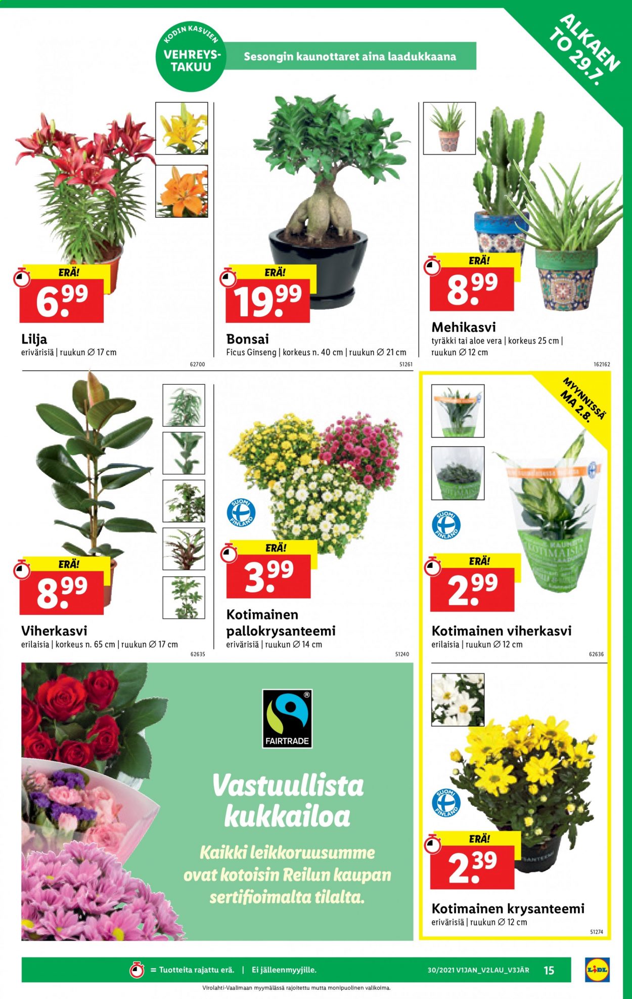 Lidl tarjoukset - 29.07.2021 - 04.08.2021. Sivu 15