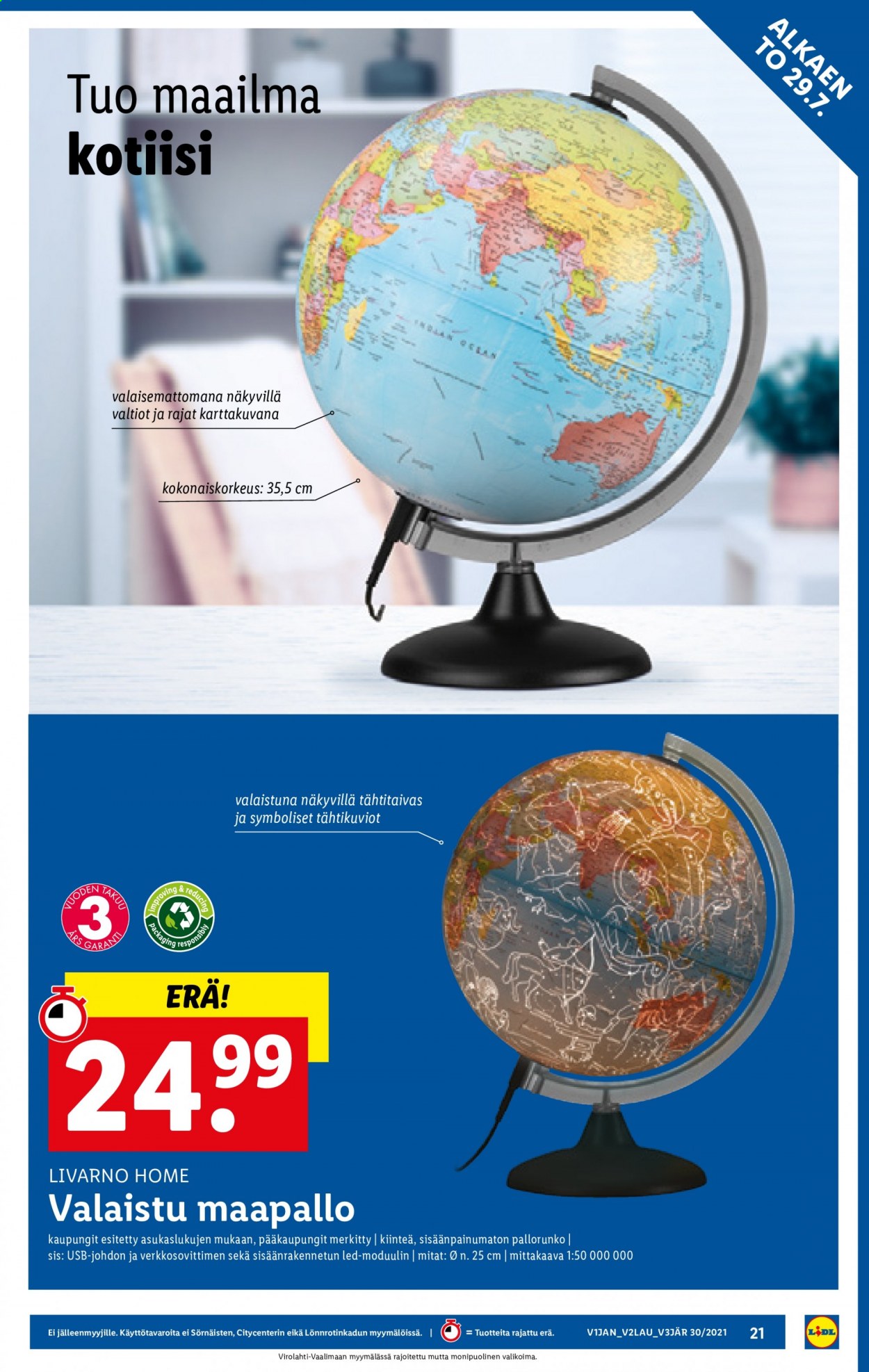 Lidl tarjoukset - 29.07.2021 - 04.08.2021. Sivu 21
