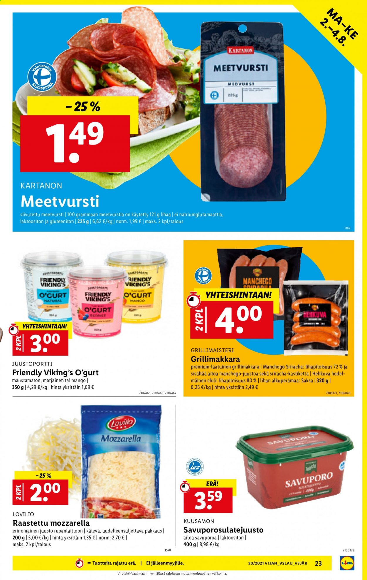 Lidl tarjoukset - 29.07.2021 - 04.08.2021. Sivu 23