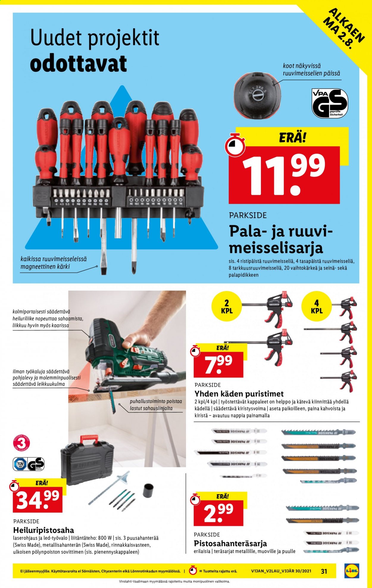 Lidl tarjoukset - 29.07.2021 - 04.08.2021. Sivu 31