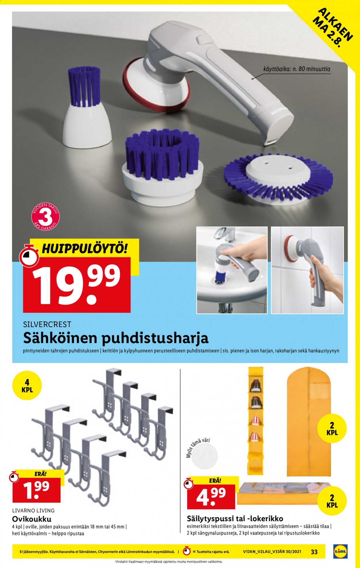 Lidl tarjoukset - 29.07.2021 - 04.08.2021. Sivu 33