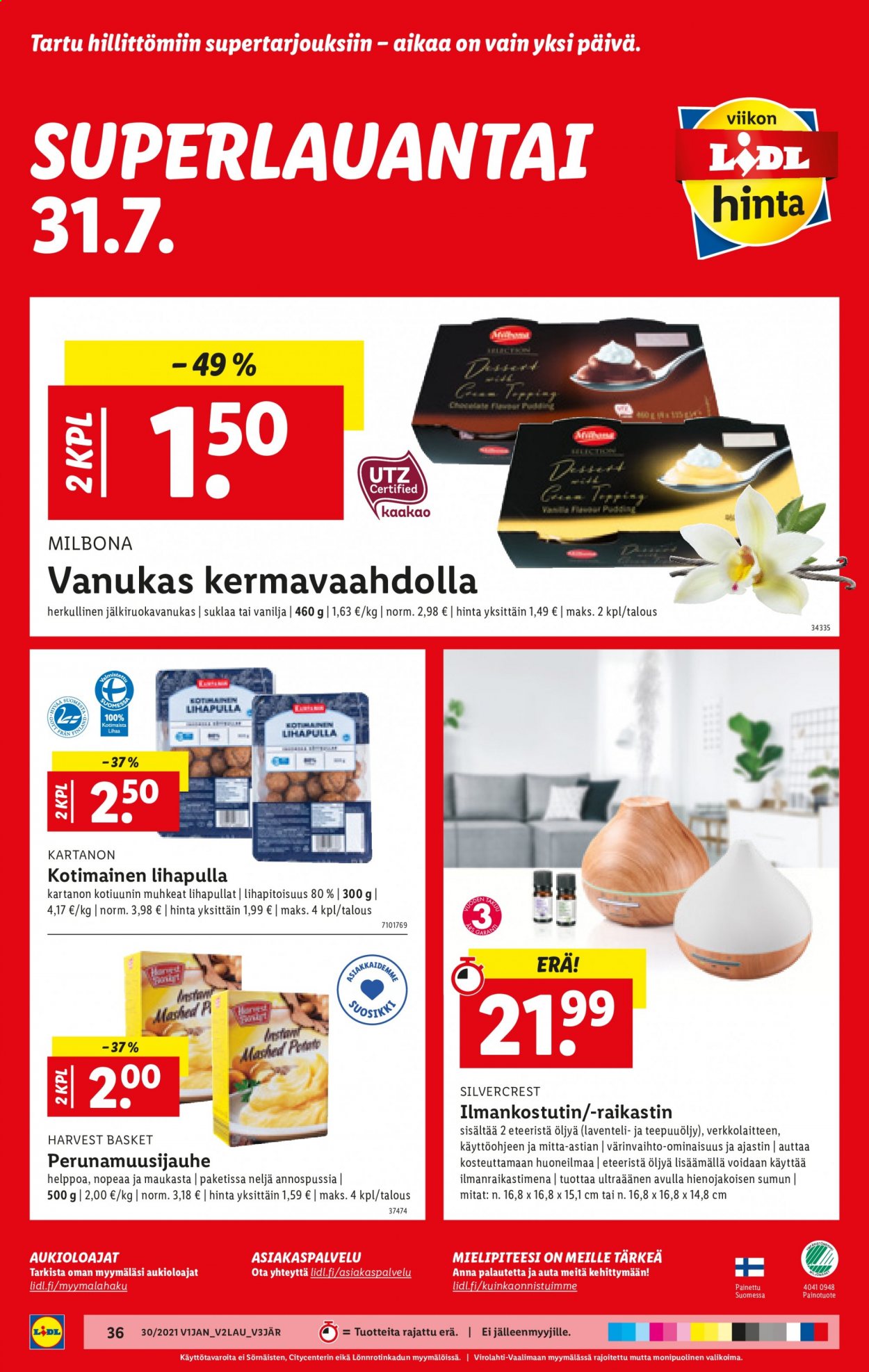 Lidl tarjoukset - 29.07.2021 - 04.08.2021. Sivu 36
