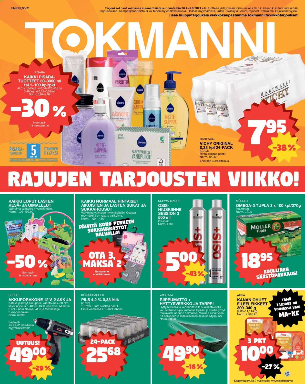 Tokmanni tarjoukset - 26.07.2021 - 01.08.2021. Sivu 1