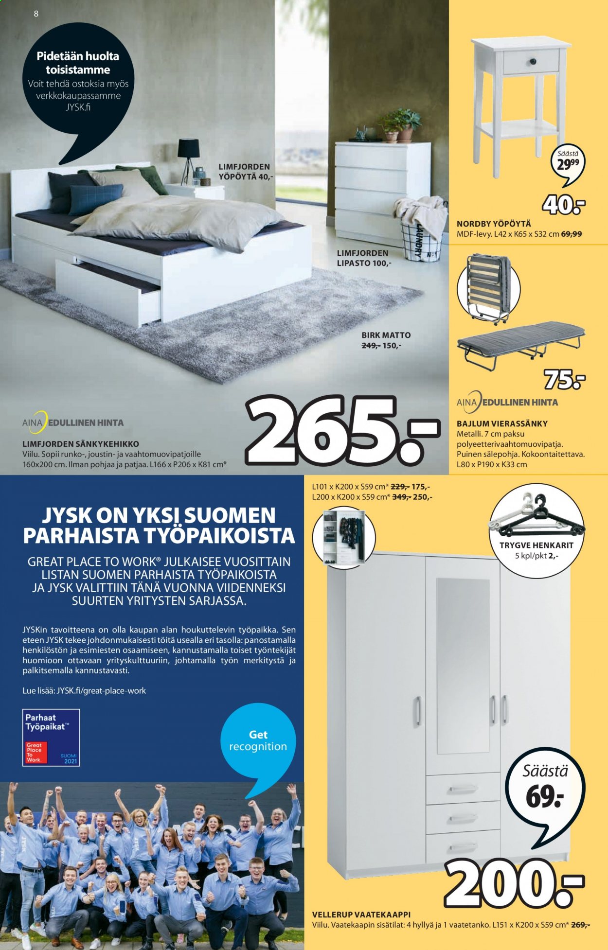 JYSK tarjoukset - 26.07.2021 - 08.08.2021. Sivu 8