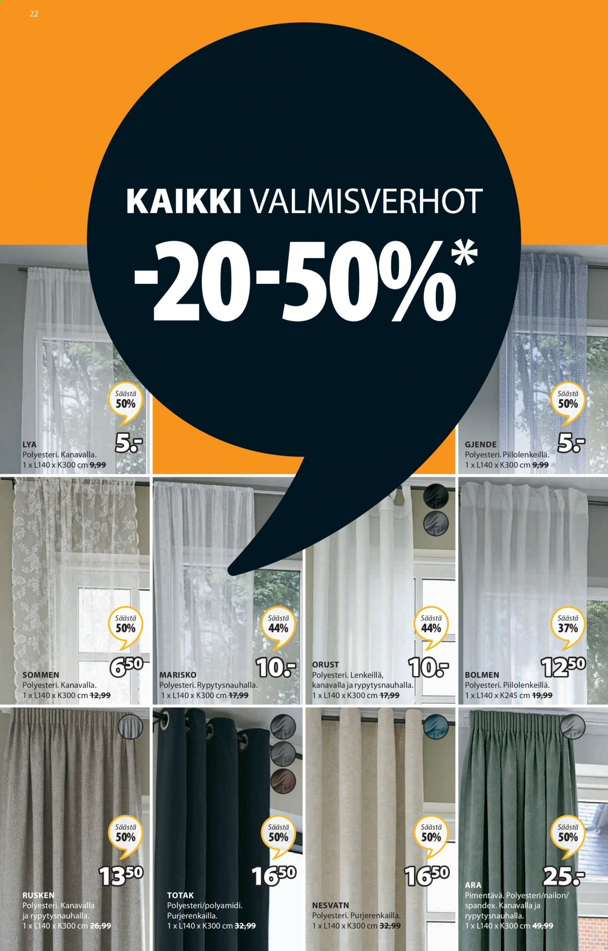 JYSK tarjoukset - 26.07.2021 - 08.08.2021. Sivu 22