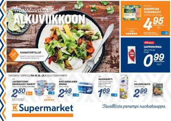 K-Supermarket tarjoukset  - 26.07.2021 - 28.07.2021.