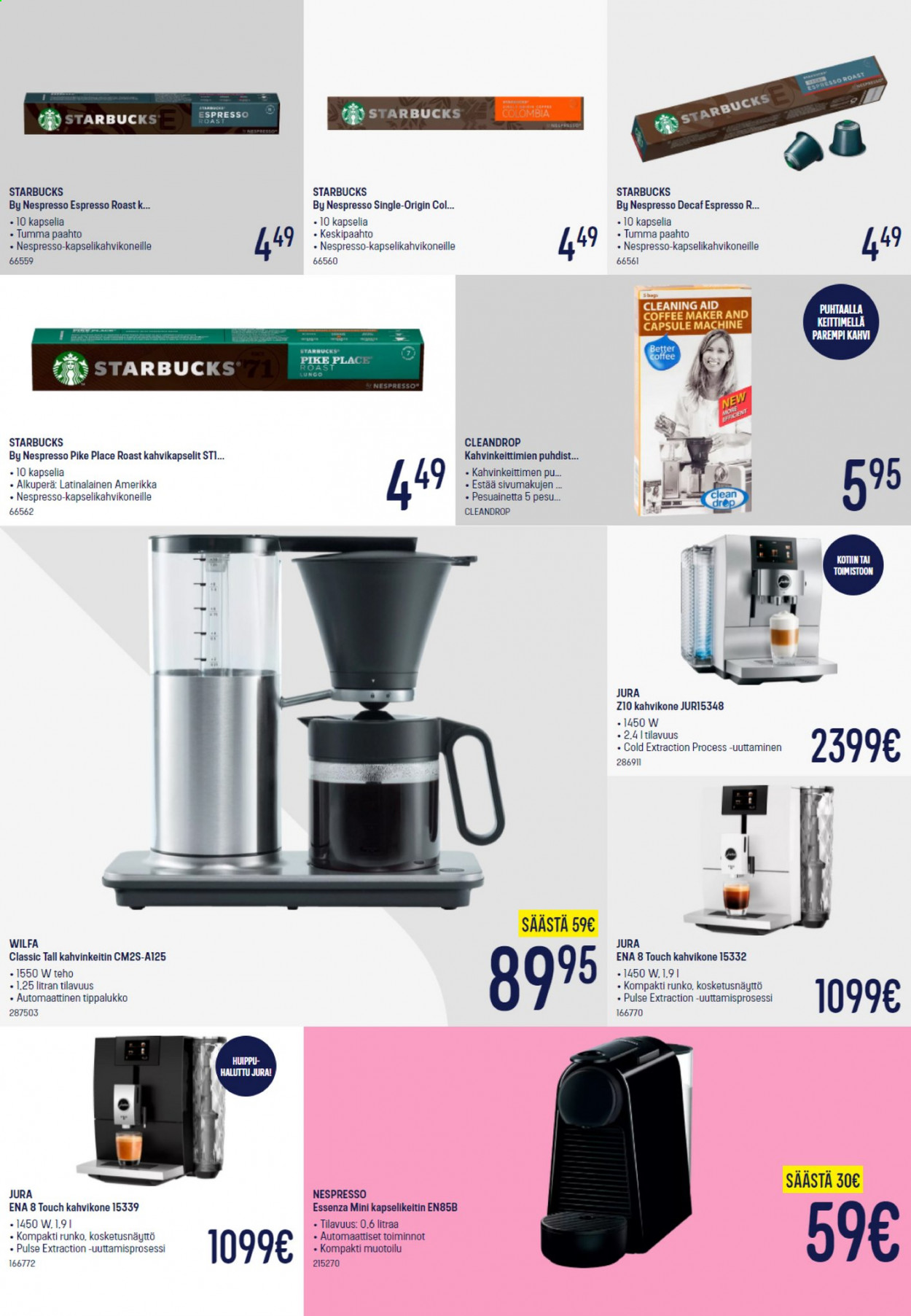 thumbnail - Gigantti tarjoukset  - 26.07.2021 - 01.08.2021 - Tarjoustuotteet - kahvikone, kahvinkeitin, Nespresso. Sivu 12.