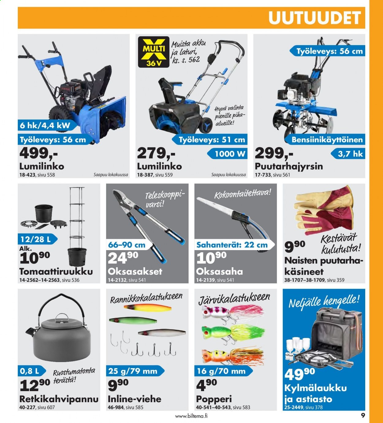 Biltema tarjoukset - 25.07.2021 - 20.02.2022. Sivu 9