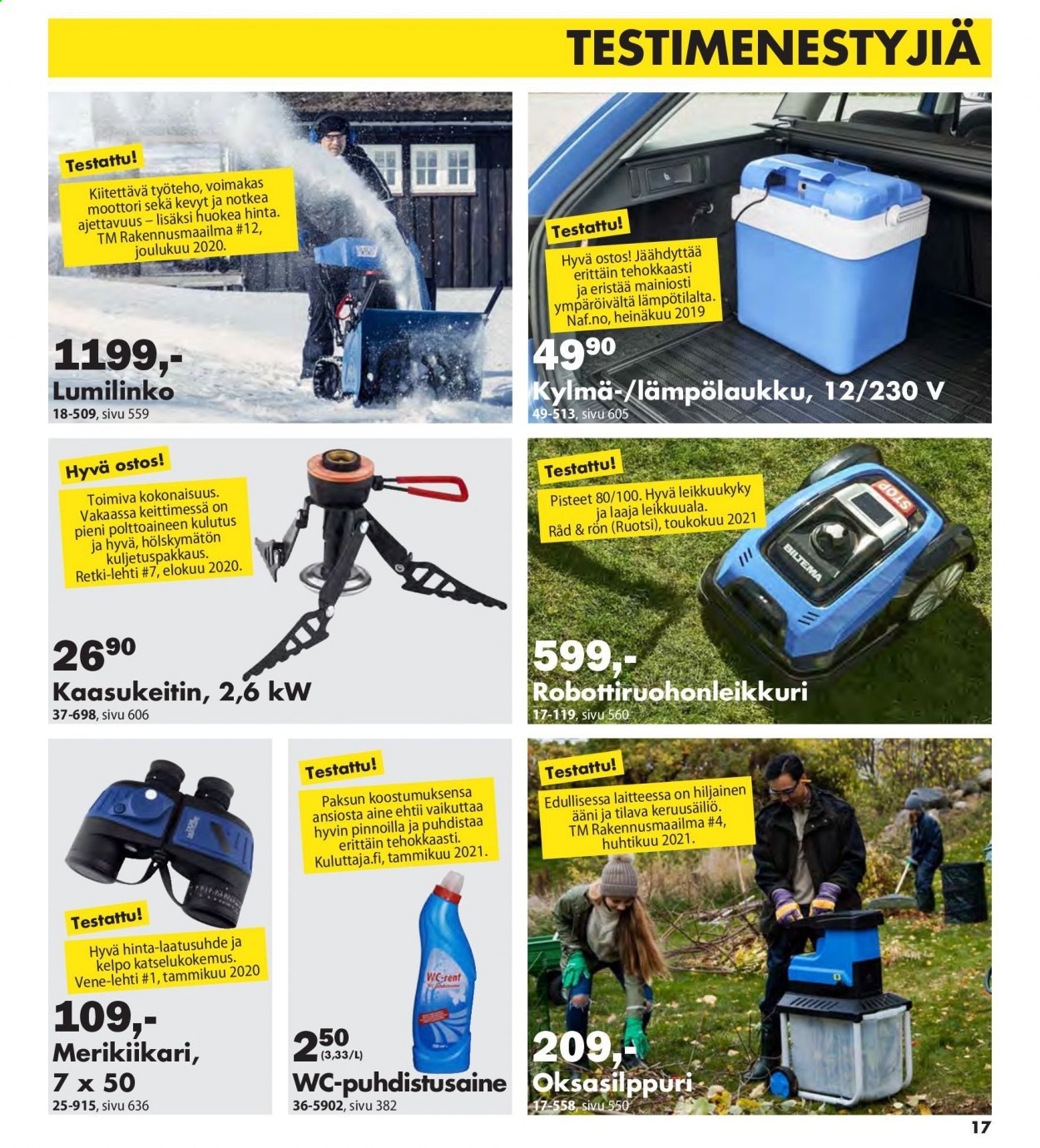 Biltema tarjoukset - 25.07.2021 - 20.02.2022. Sivu 17