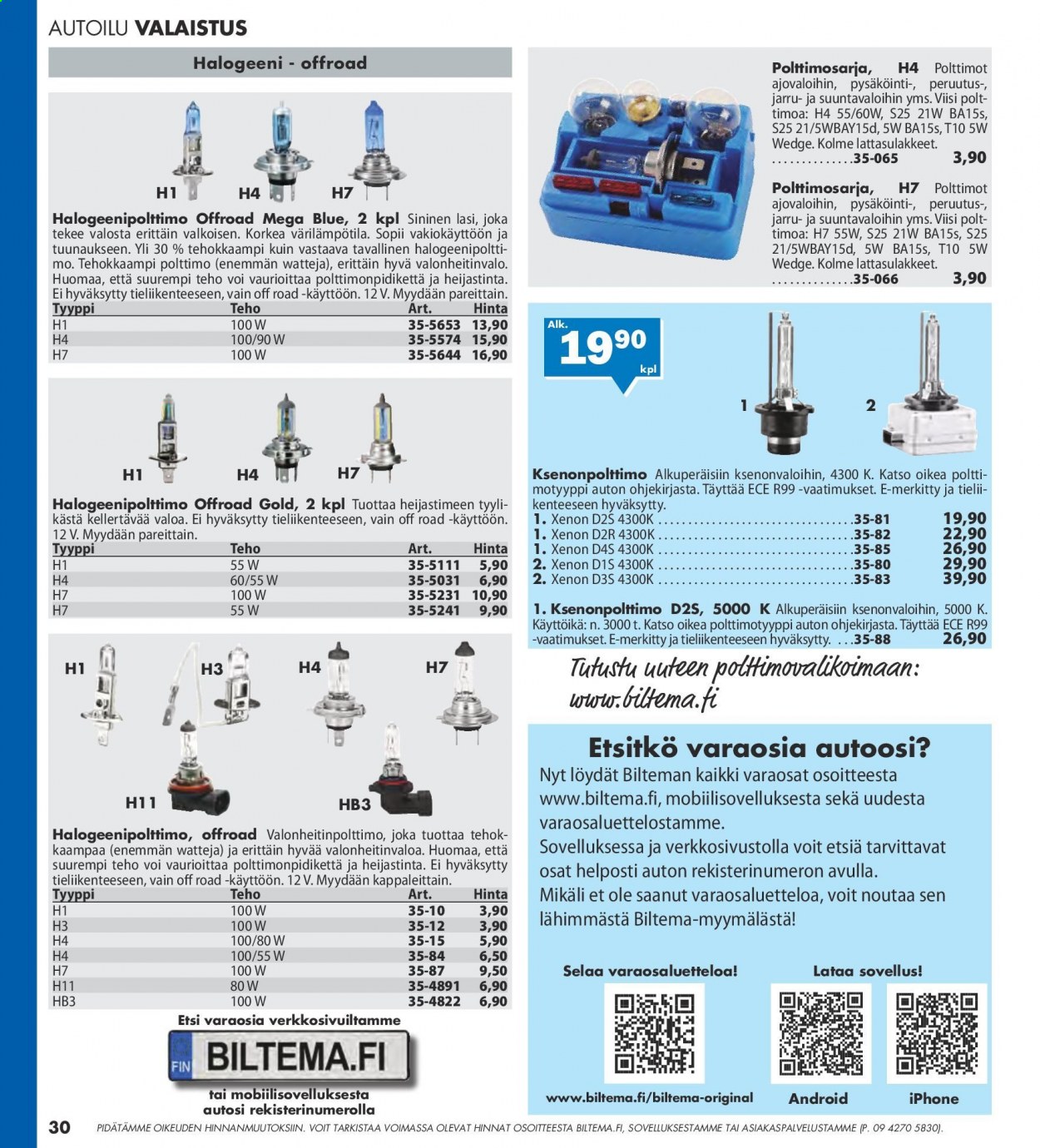 Biltema tarjoukset - 25.07.2021 - 20.02.2022. Sivu 30