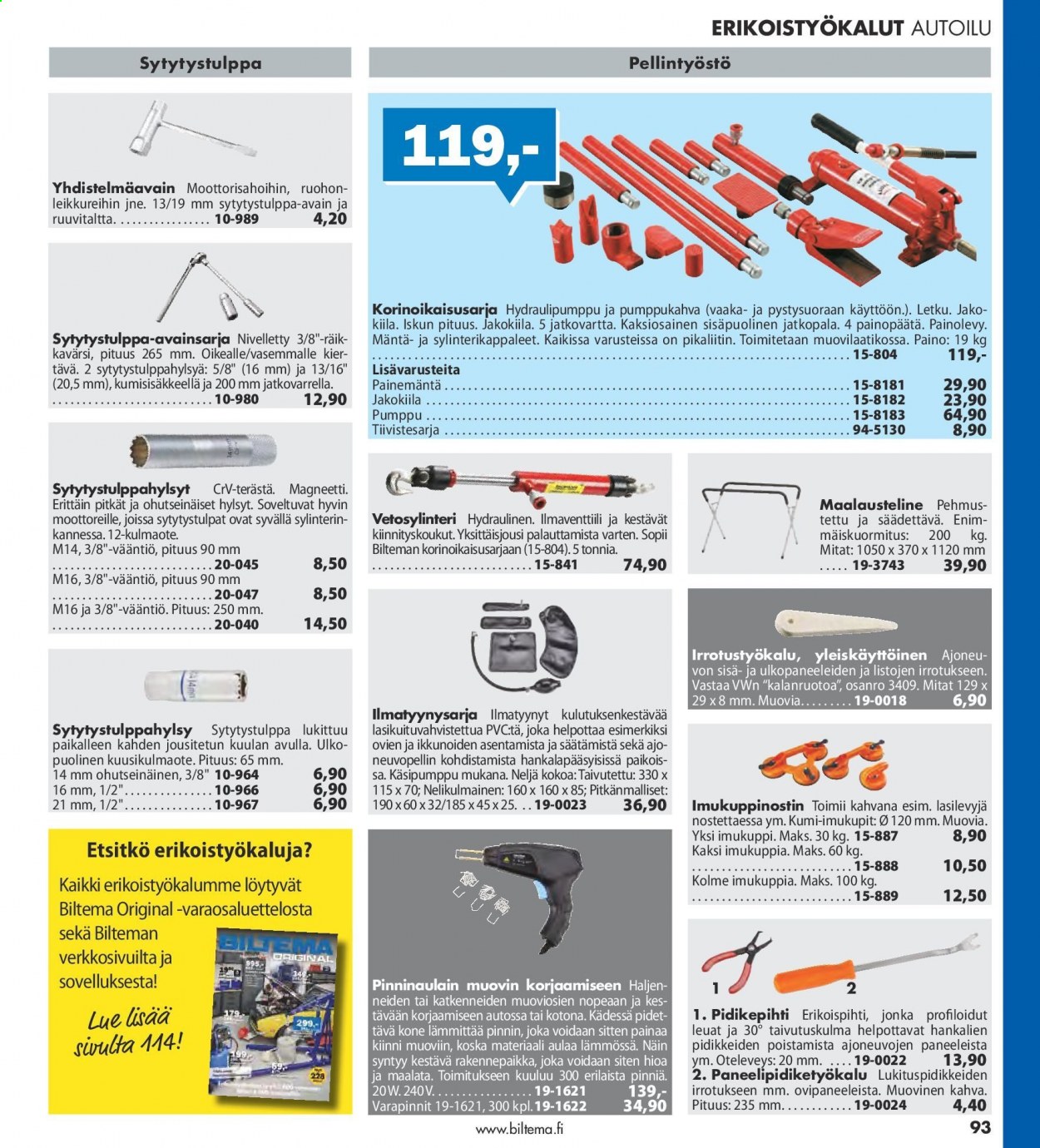 Biltema tarjoukset - 25.07.2021 - 20.02.2022. Sivu 93