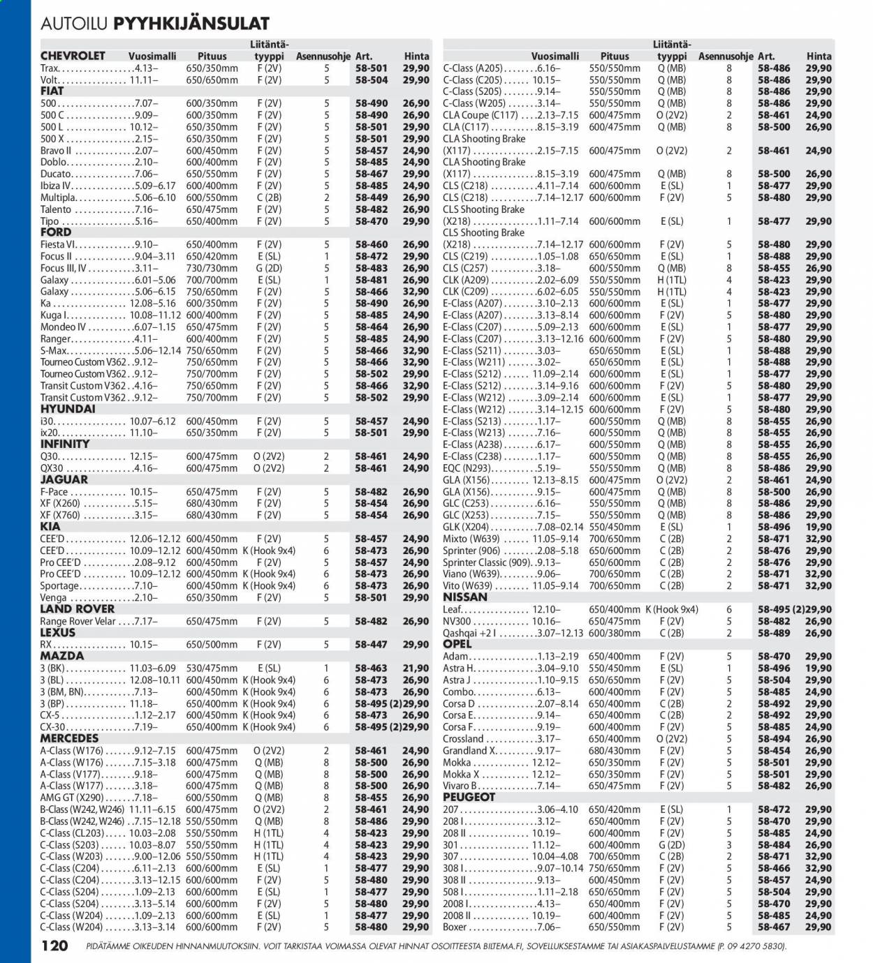 Biltema tarjoukset - 25.07.2021 - 20.02.2022. Sivu 120