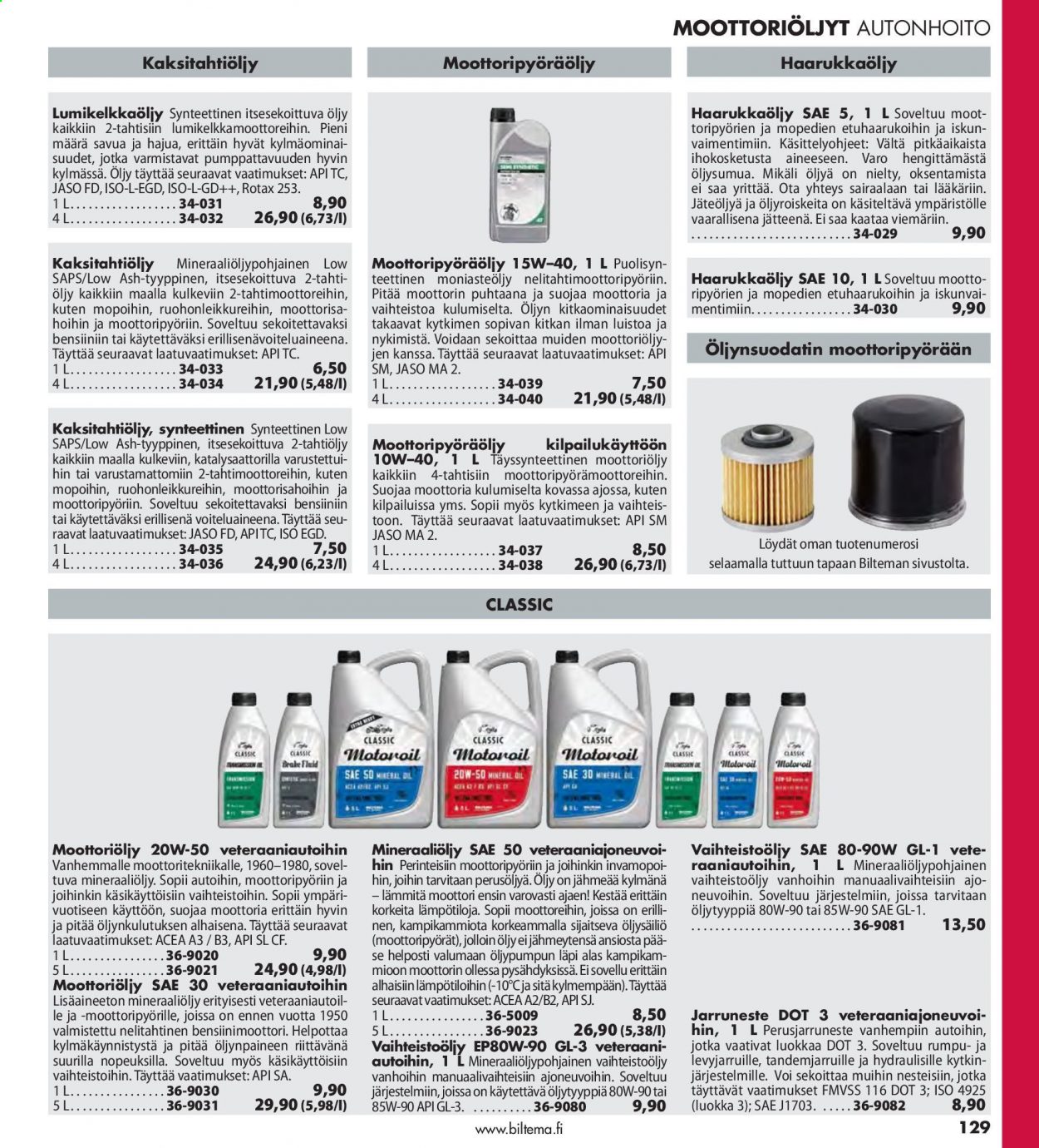 Biltema tarjoukset - 25.07.2021 - 20.02.2022. Sivu 129
