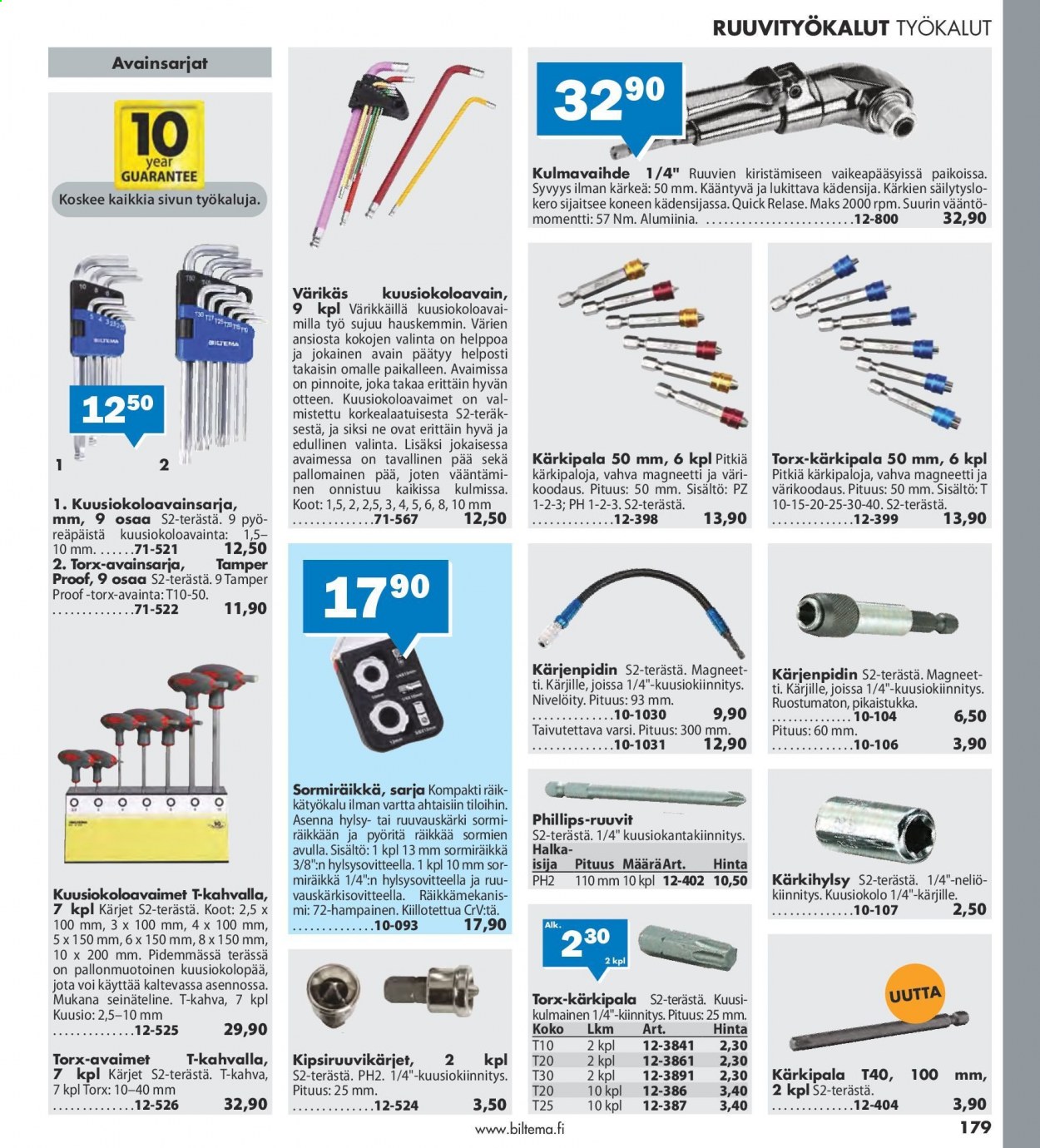 Biltema tarjoukset - 25.07.2021 - 20.02.2022. Sivu 179
