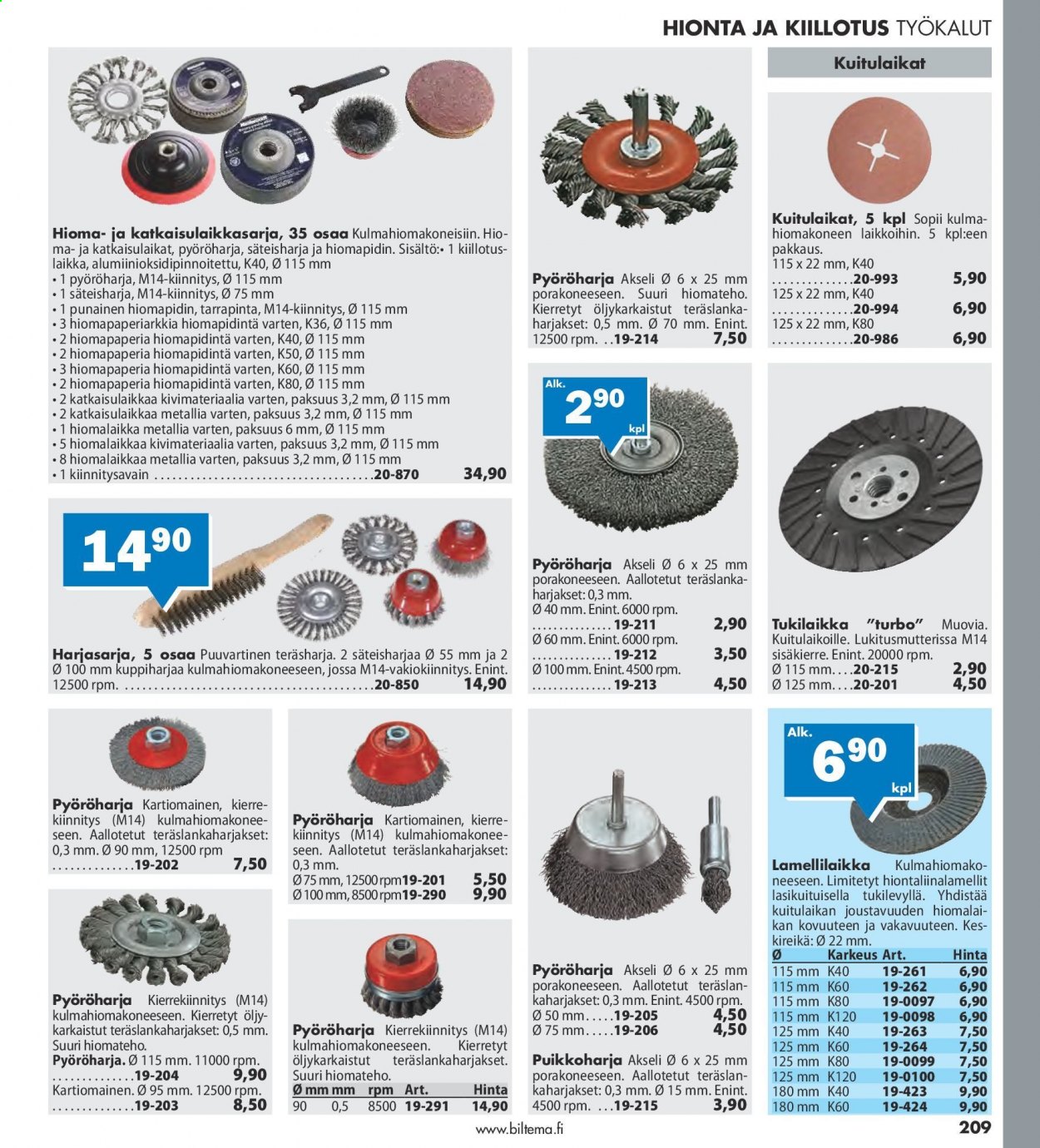 Biltema tarjoukset - 25.07.2021 - 20.02.2022. Sivu 209