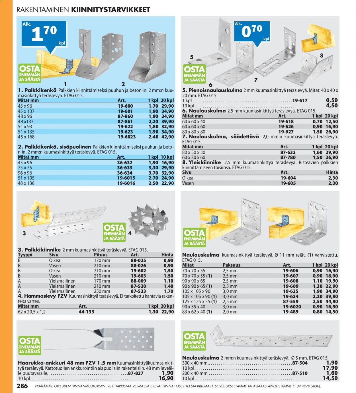 Biltema tarjoukset - 25.07.2021 - 20.02.2022. Sivu 286