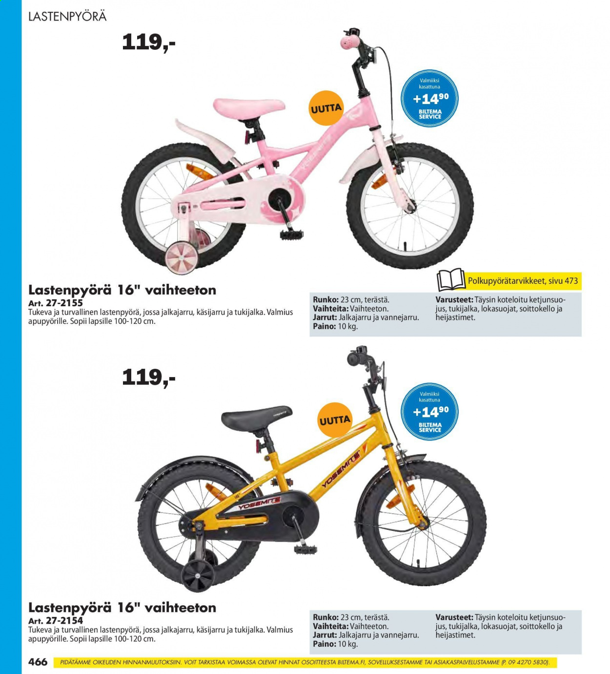 Biltema tarjoukset - 25.07.2021 - 20.02.2022. Sivu 466